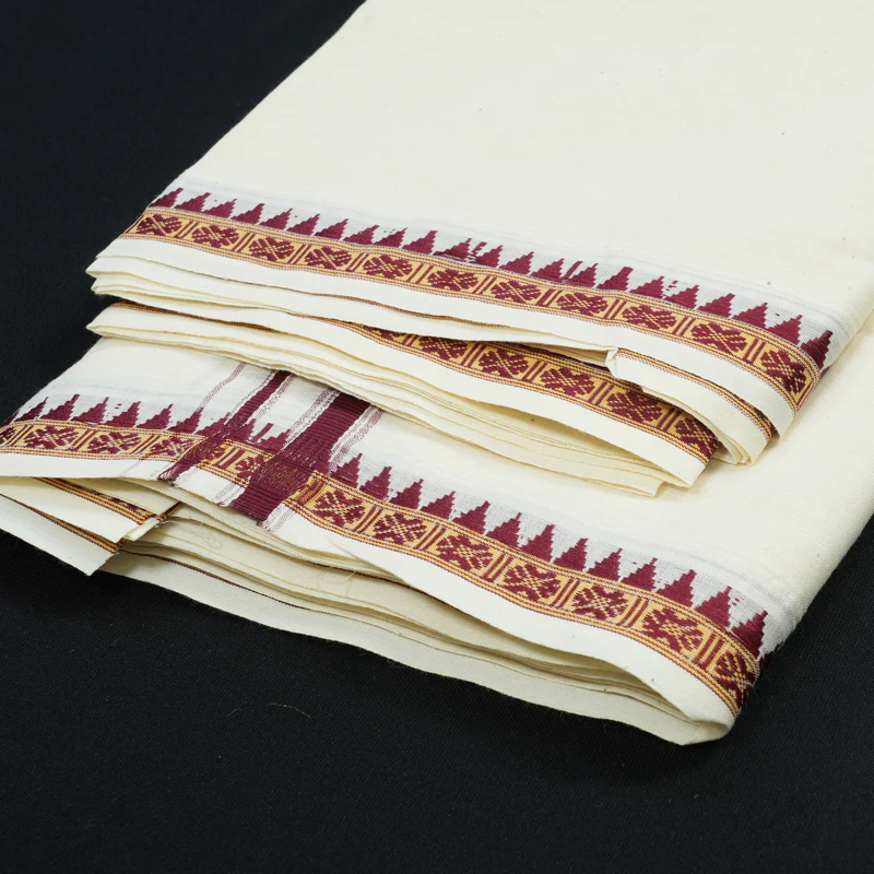 Hayagrivas 9*5 Pure Cotton Dhothi KBE1862L1-1 - Image 2