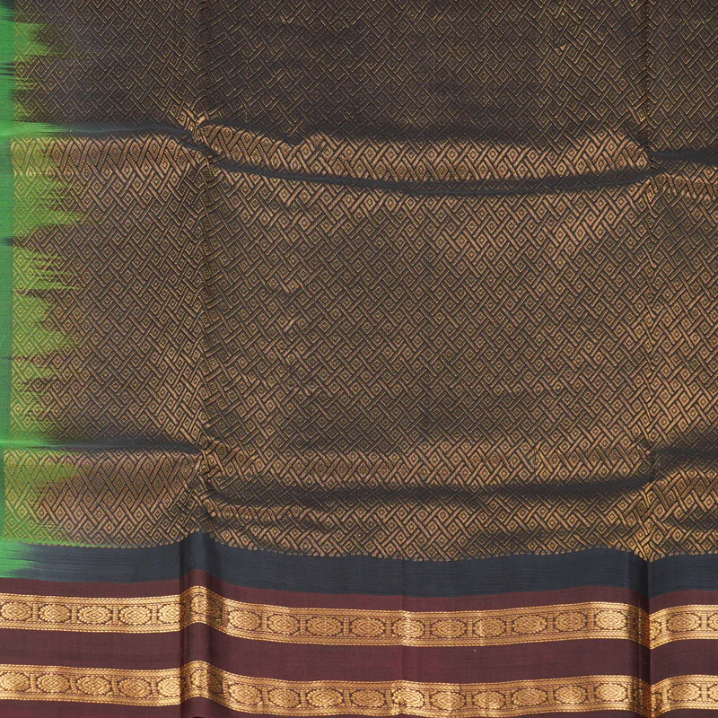 Hayagrivas Aqua Green Pure Silk Cotton Saree SSCBF36D12-3 - Image 5