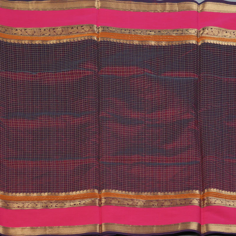 Hayagrivas Araku Maroon Kanchi Silk Cotton Saree KSBE124C12-1 - Image 3