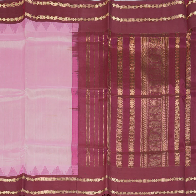 Hayagrivas Baby Pink Pure Silk Cotton Saree SSCBF36D5-2 - Image 4