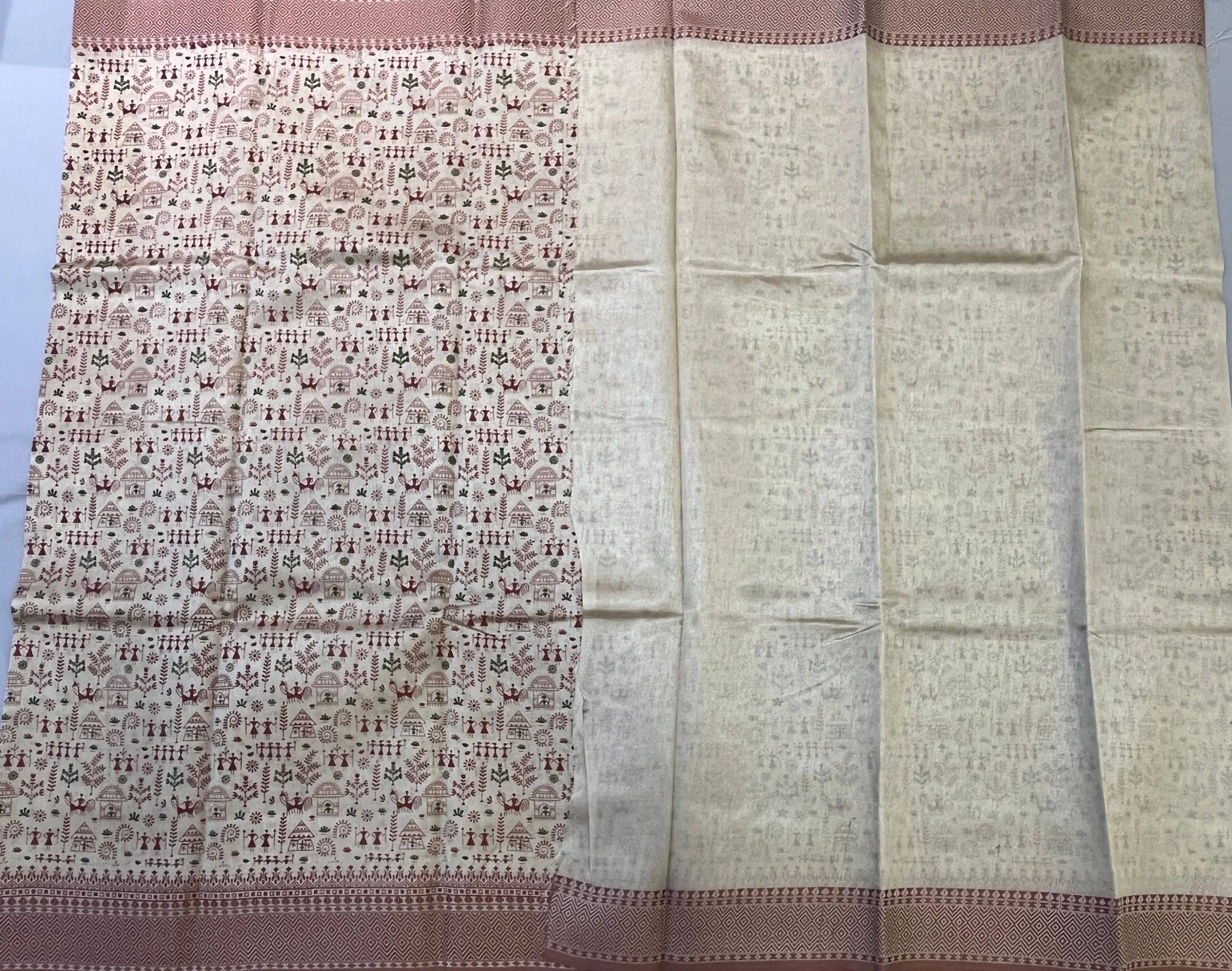 Hayagrivas Beige Fancy Cotton Sarees - Image 6