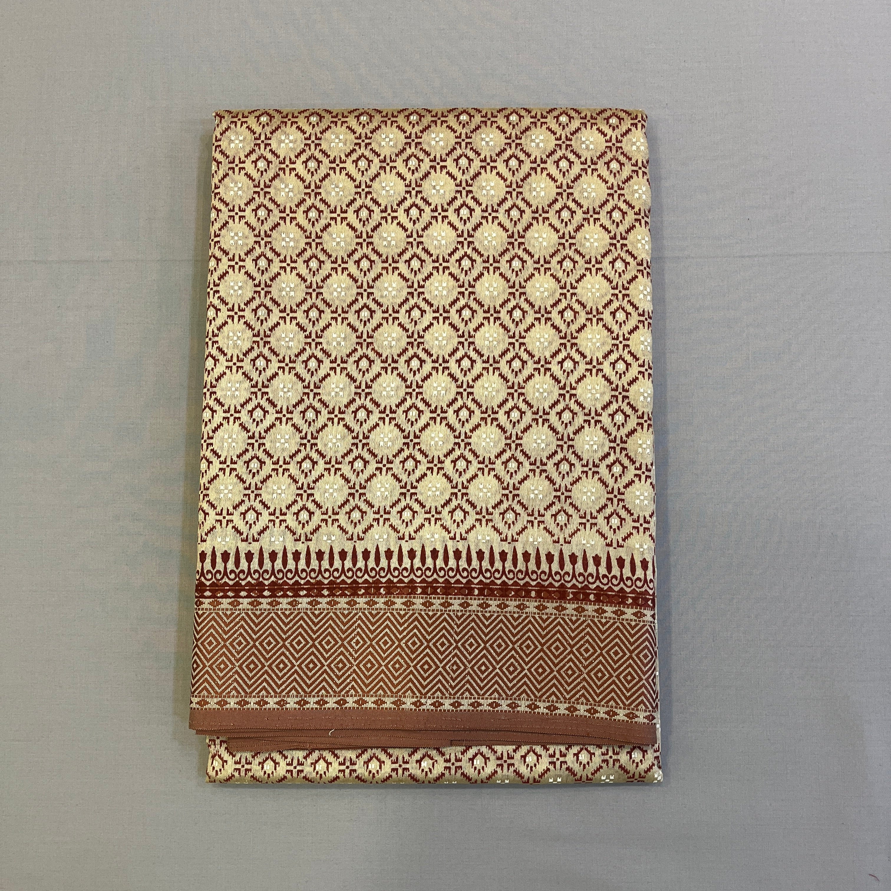 Hayagrivas Beige Fancy Cotton Sarees - Image 2