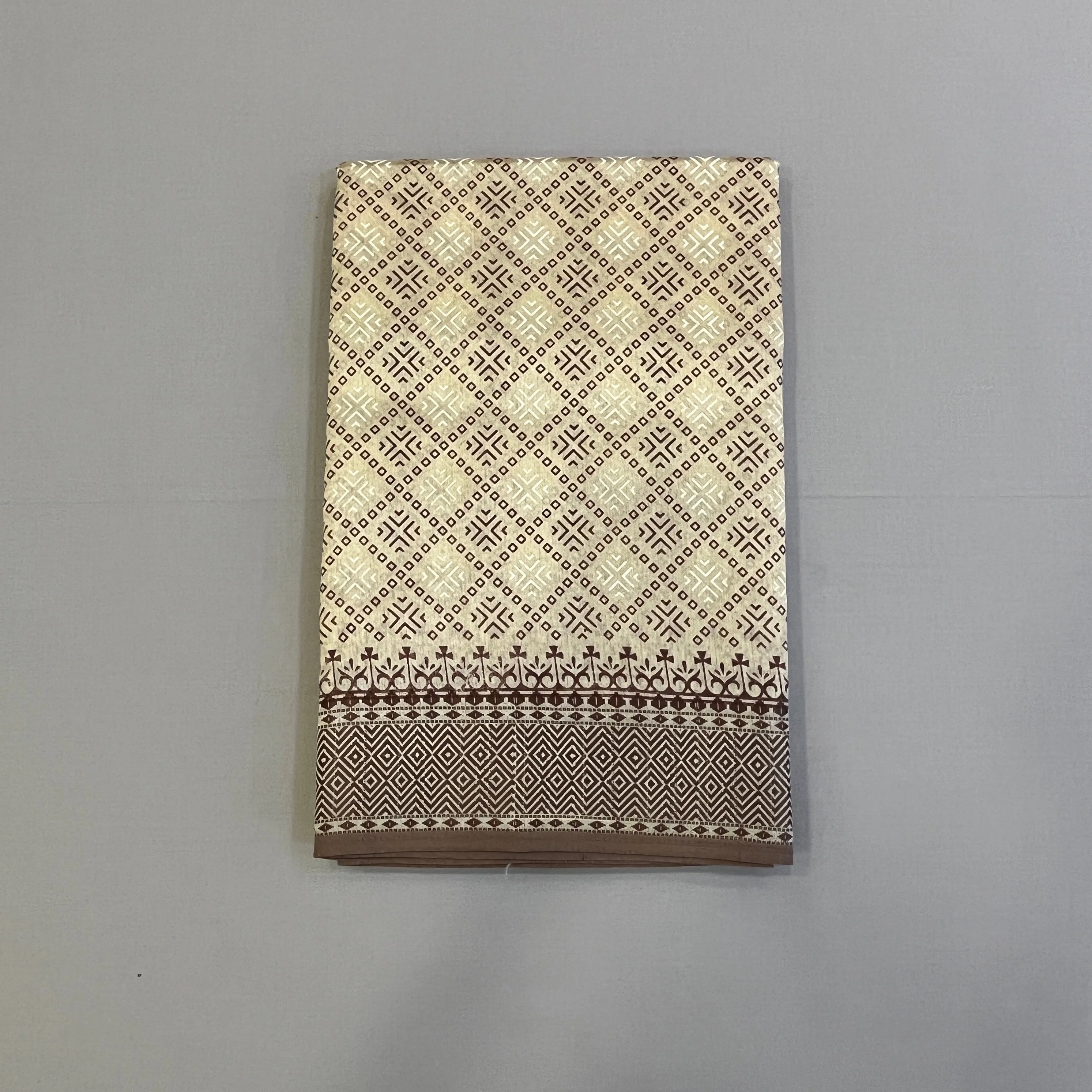 Hayagrivas Beige Fancy Cotton Sarees - Image 2