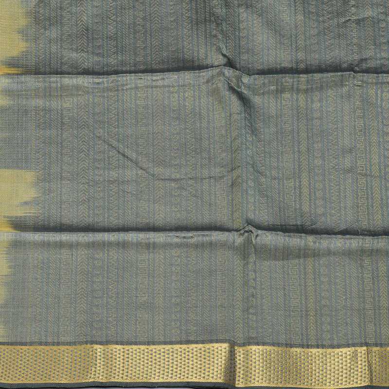 Hayagrivas Beige Kora Silk Cotton Saree SSCBF14D6-9 - Image 5