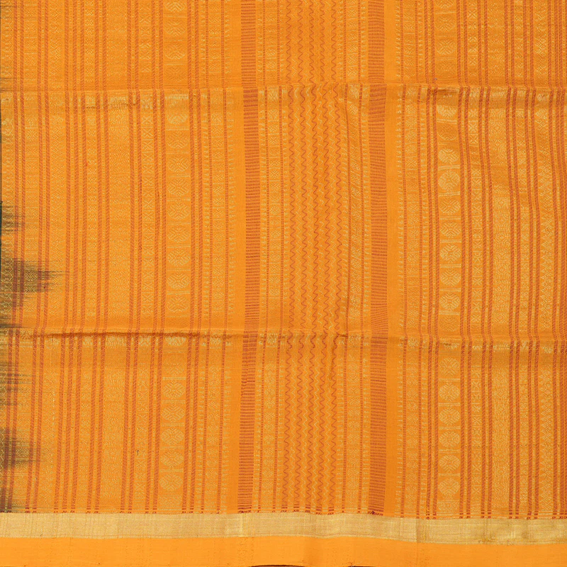 Hayagrivas Black Kora Silk Cotton Saree SSCBF14D5-5 - Image 4