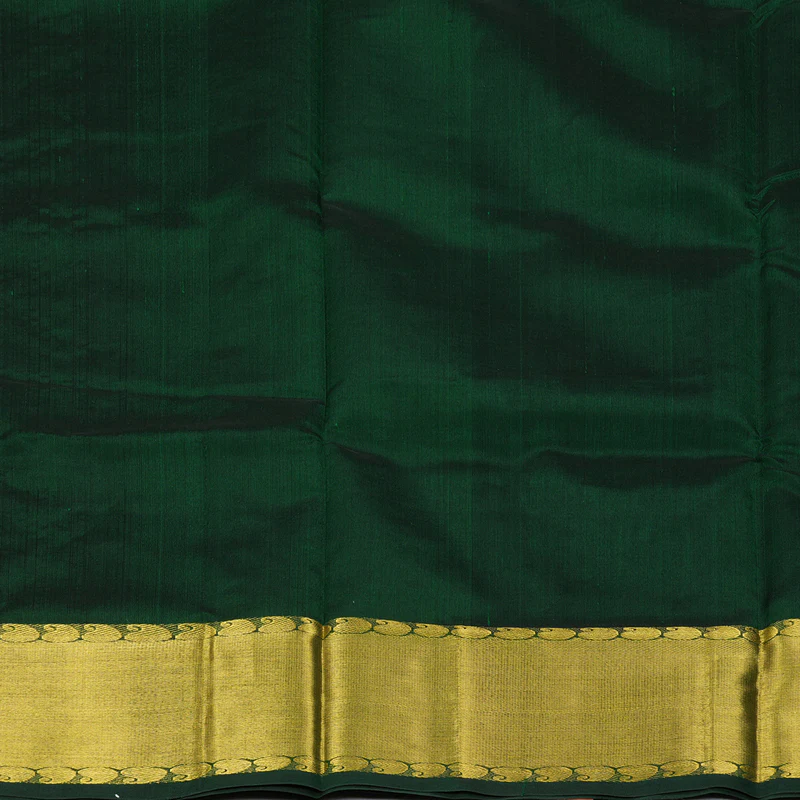 Hayagrivas Bottle Green Pure Silk Cotton Saree SSCBF14D3-12 - Image 6