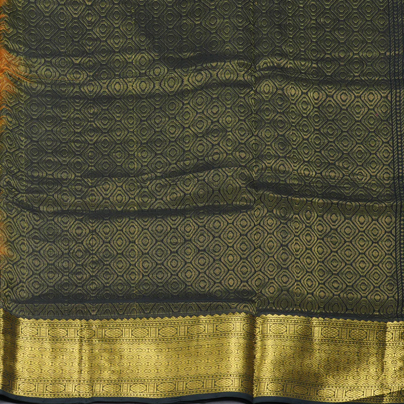 Hayagrivas Bronze Brown Pure Silk Cotton Saree SSCBF16D13-1 - Image 4