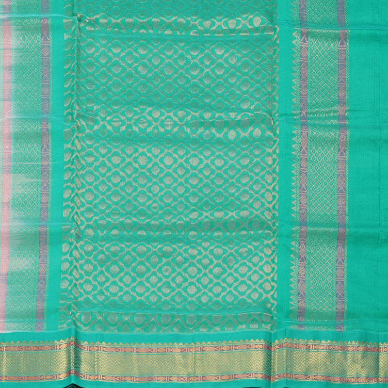 Hayagrivas White Pure Silk Cotton Saree SSCBF34D5-15 - Image 4