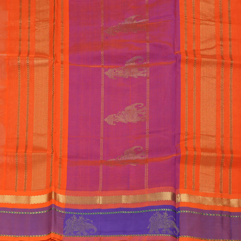 Hayagrivas Cream Pure Silk Cotton Saree SSCBF36D8-2 - Image 5