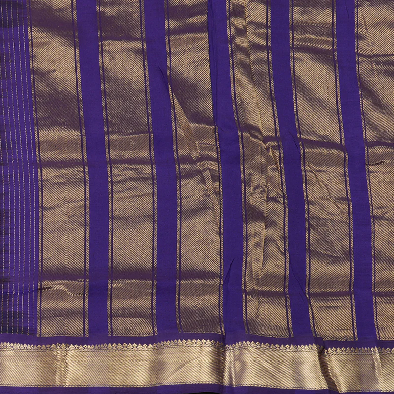 Hayagrivas Dark Mauve Ten Yards Pure Silk Cotton Saree KBD1971B2-4 - Image 5