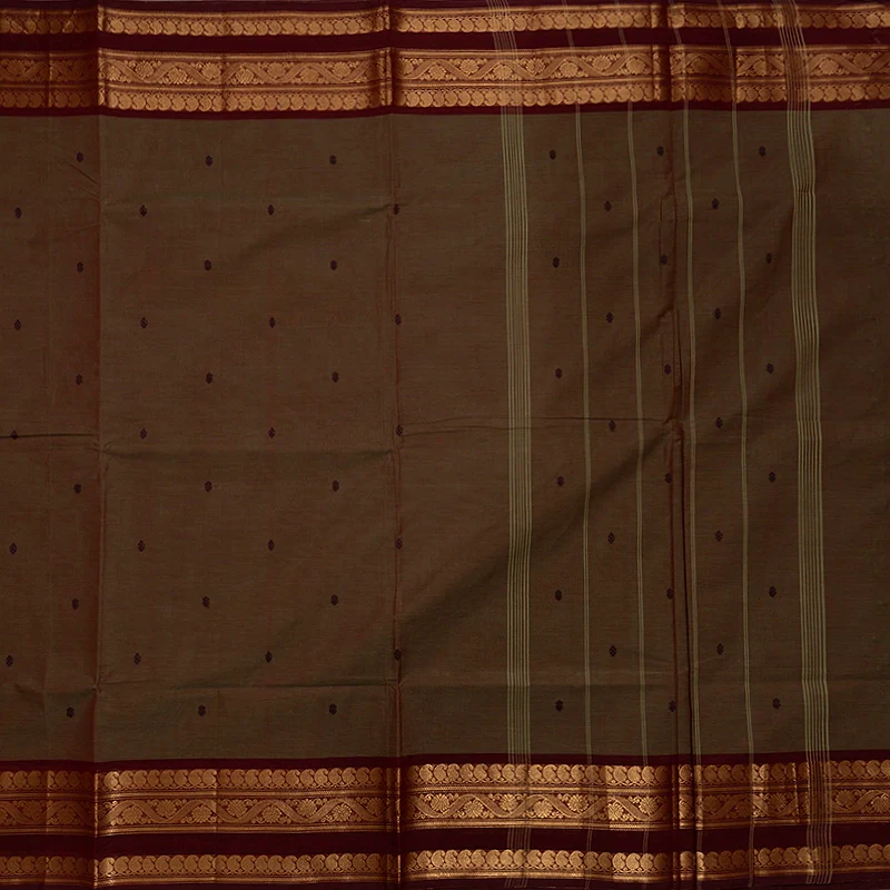 Hayagrivas Deep Manthalir Handloom Chettinad Cotton Saree KSBE86A4-6 - Image 3