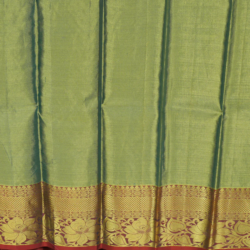 Hayagrivas Green (Tissue) Kanjivaram Pattu Pavadai BBC541G6-10 - Image 3