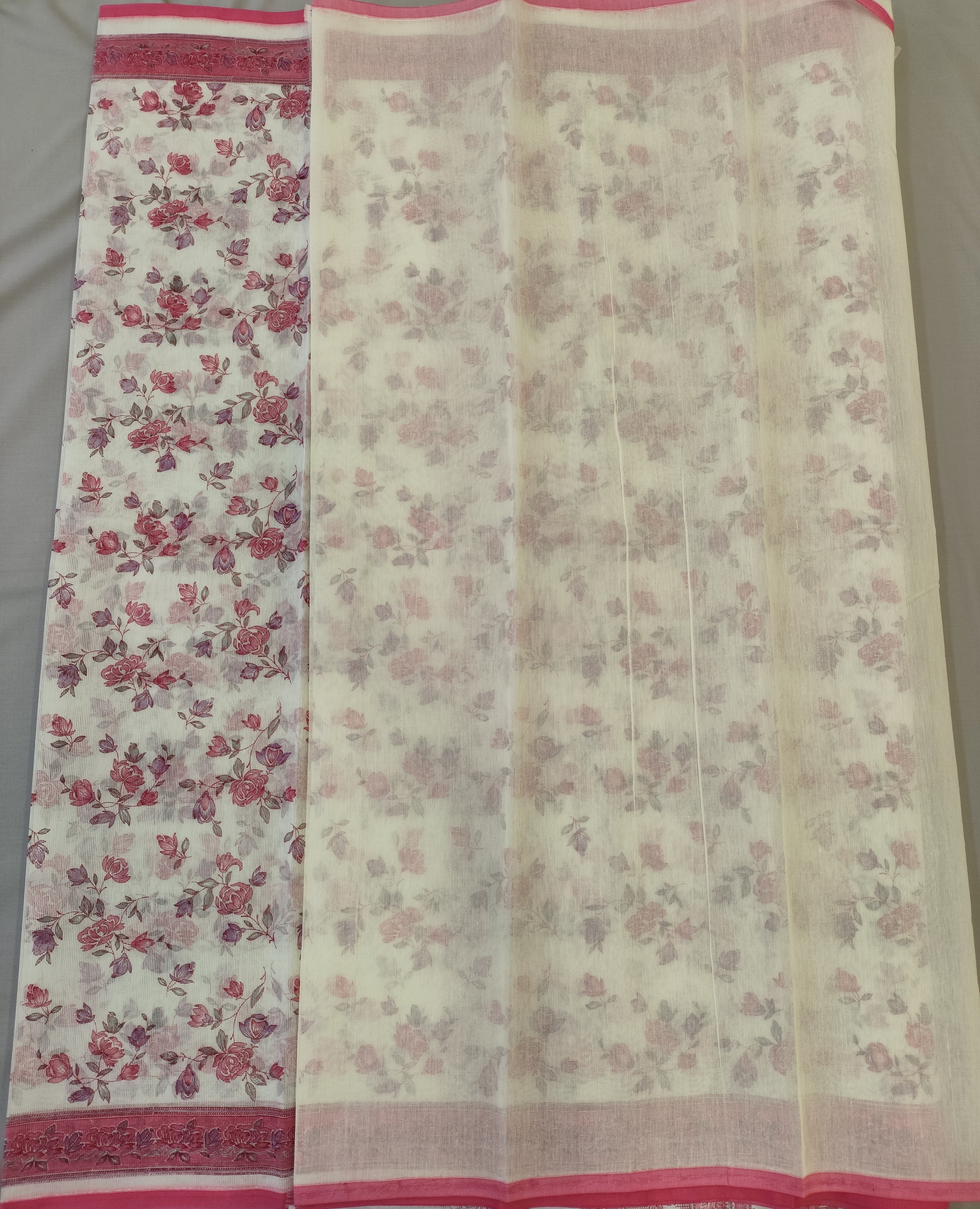 Hayagrivas Half-White Kota Cotton Saree KBF323E2-10 - Image 3