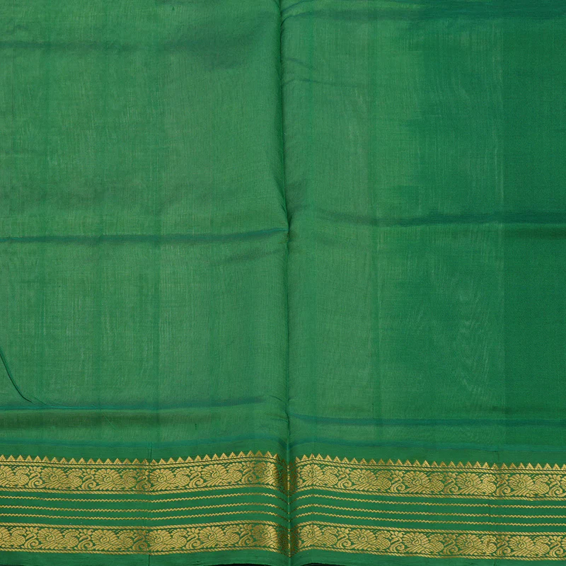 Hayagrivas Half-White Pure Silk Cotton Saree KBE1723K10-1 - Image 6
