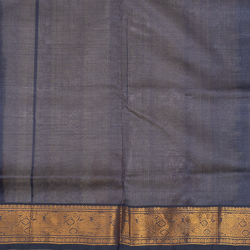 Hayagrivas Half-White Pure Silk Cotton Saree SSCBF13D15-1 - Image 5