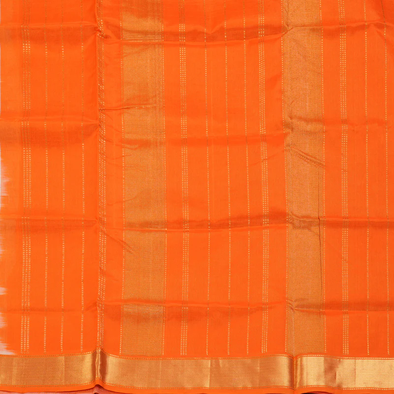 Hayagrivas Half-White Pure Silk Cotton Saree SSCBF15D8-1 - Image 5