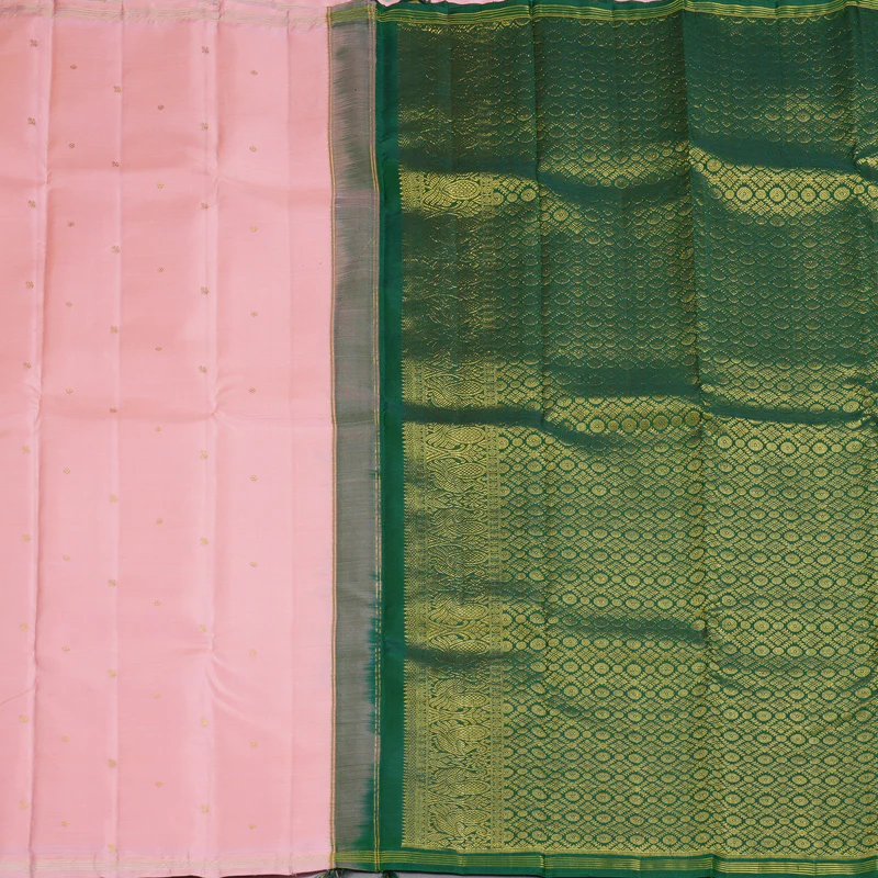 Hayagrivas Handloom Baby Pink Kanjivaram Silk Saree SSCBF59E30-3 - Image 5