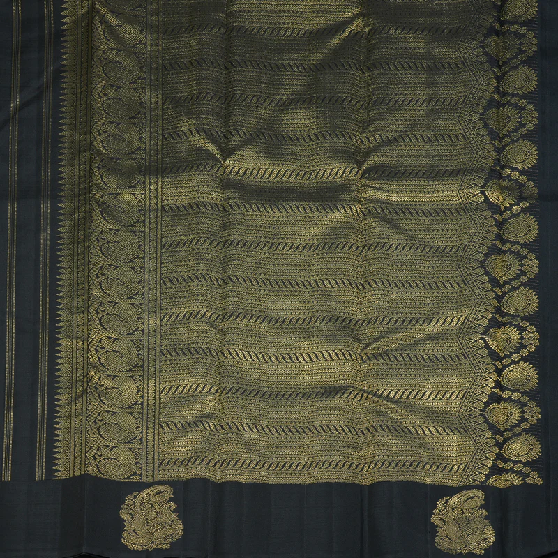 Hayagrivas Handloom Black Kanjivaram Silk Saree BF130-SBS  KBFL130E1-1 - Image 6