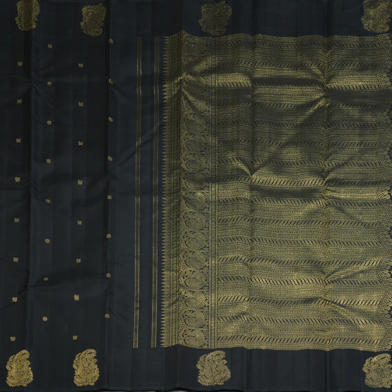 Hayagrivas Handloom Black Kanjivaram Silk Saree BF130-SBS  KBFL130E1-1 - Image 7