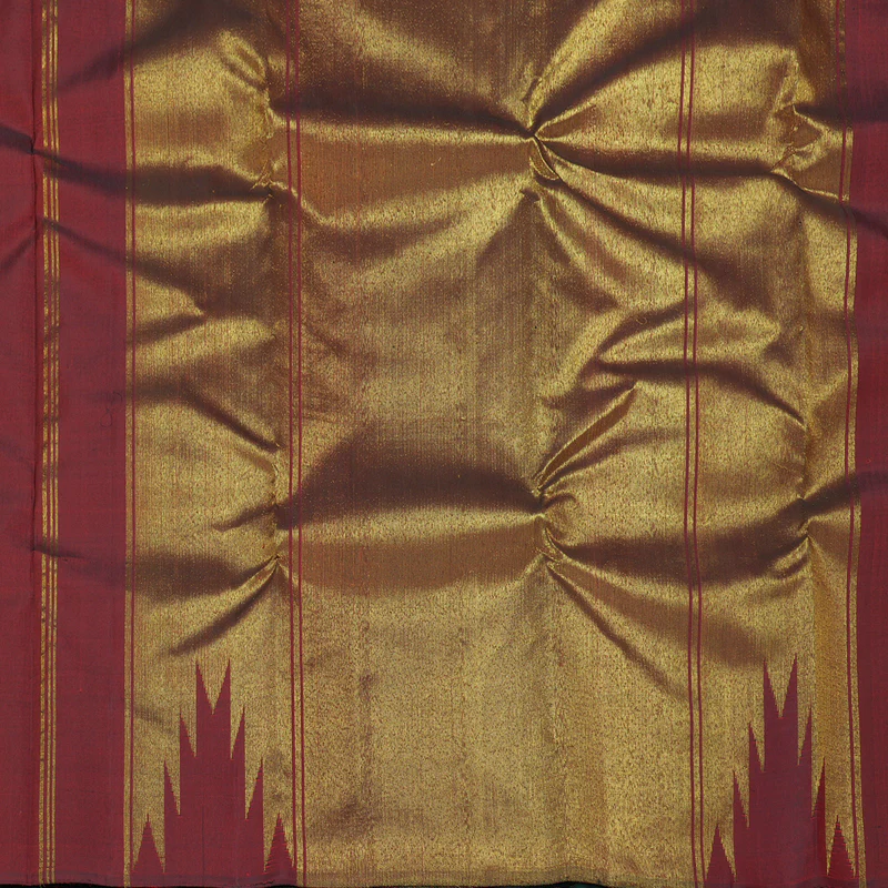 Hayagrivas Handloom Black Kanjivaram Silk Saree KBF183E2-1 - Image 5