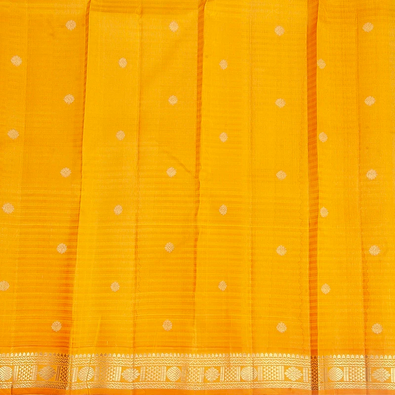 Hayagrivas Handloom Wine Maroon Kanjivaram Silk Saree with Mambazham Orange Border KBF360F7-1 - Image 6