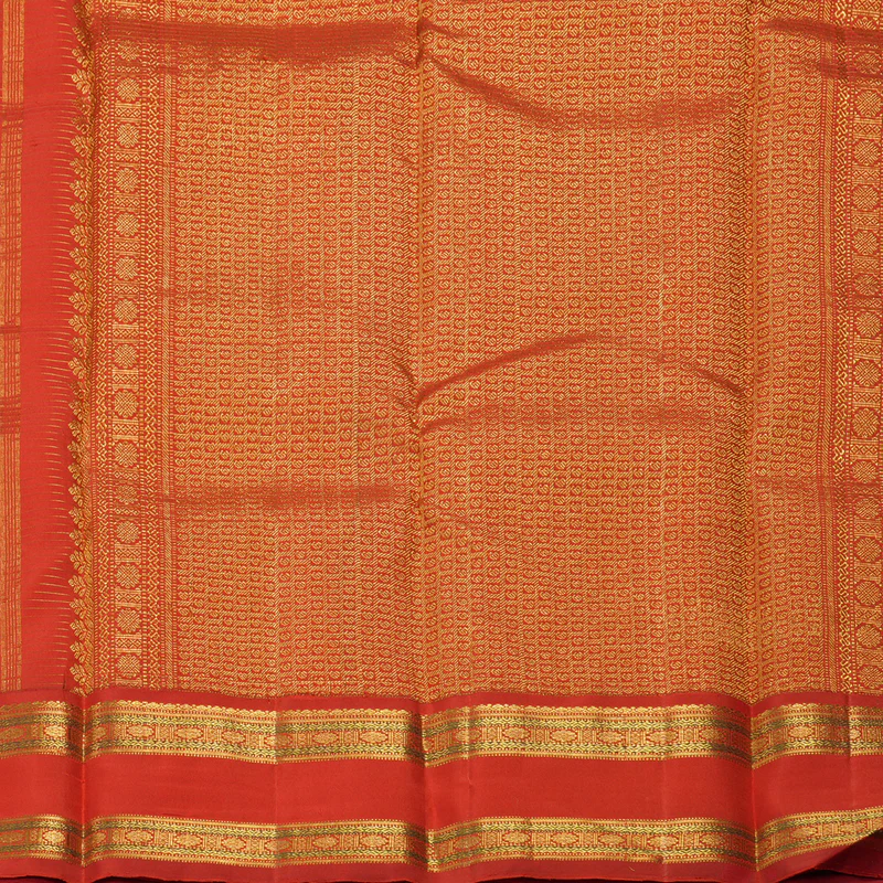 Hayagrivas Handloom Bottle Green Kanjivaram Silk Saree with Red Border KBF411F1-1 - Image 4