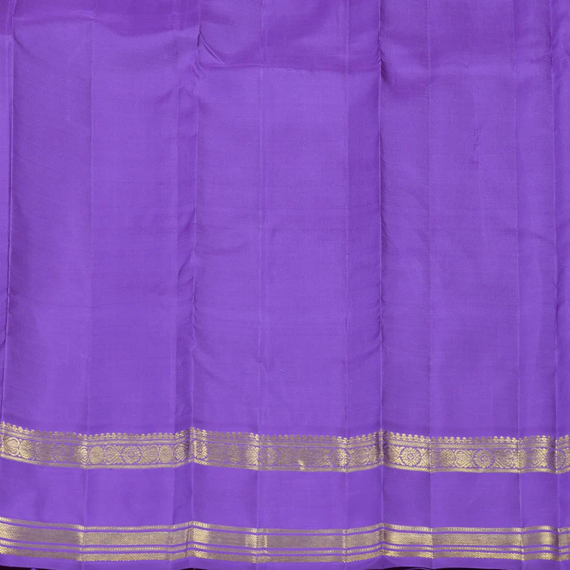 Hayagrivas Handloom Chocolate Brown Kanjivaram Silk Saree with Ganga Jamuna border BE500-SBS  KBEL500C1-1 - Image 8
