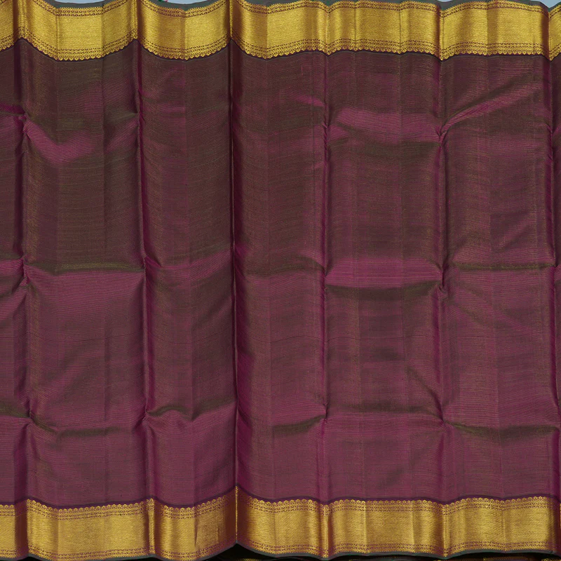Hayagrivas Handloom Dark Purple Kanjivaram Silk Saree KBE2540C4-1 - Image 4