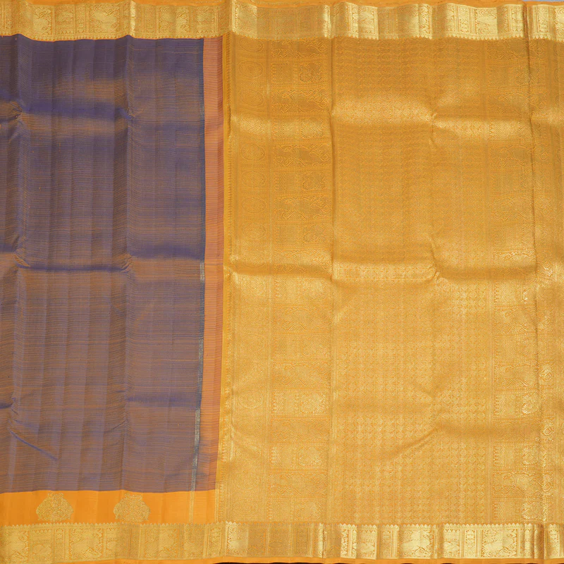 Hayagrivas Handloom Dual Tone (Brown & Purple) Kanjivaram Silk Saree BF103-SBS  KBFL103E1-1 - Image 6