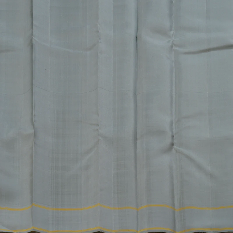 Hayagrivas handloom Kanjivaram silk saree in Dark Green with Grey  BBC1209K17-1 - Image 7