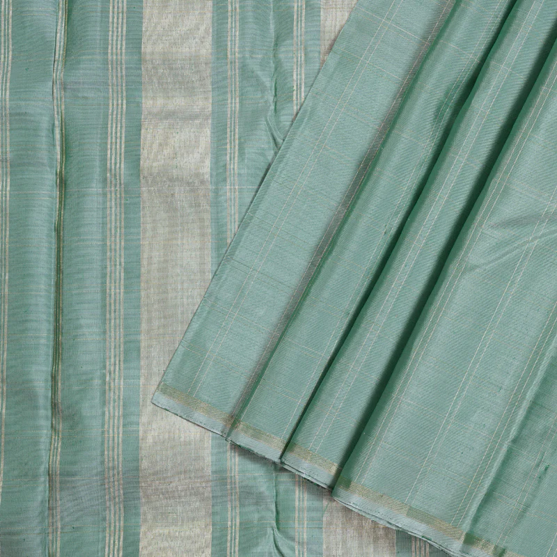 Hayagrivas Handloom Kanjivaram Silk Saree in Delicate Light Pastel Green BBD1369L4-1 - Image 2