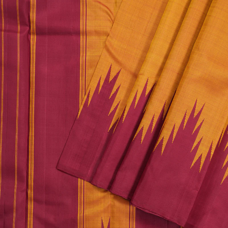 Hayagrivas Handloom Kanjivaram Temple Border Silk Saree BBD1046J1-2 - Image 2