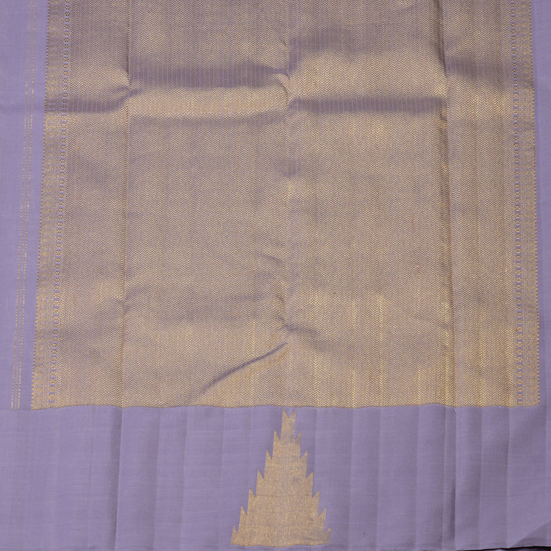 Hayagrivas Handloom Lilac Kanjivaram Silk Saree KBF4D5-1 - Image 6