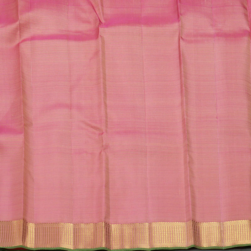 Hayagrivas Handloom Lotus Pink Kanjivaram Silk Saree KBF369F1-1 - Image 6