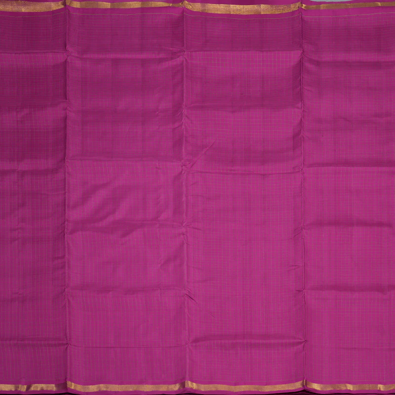 Hayagrivas Handloom Magenta Ten Yards Silk Madisar Saree HBD4035K2-2 - Image 3
