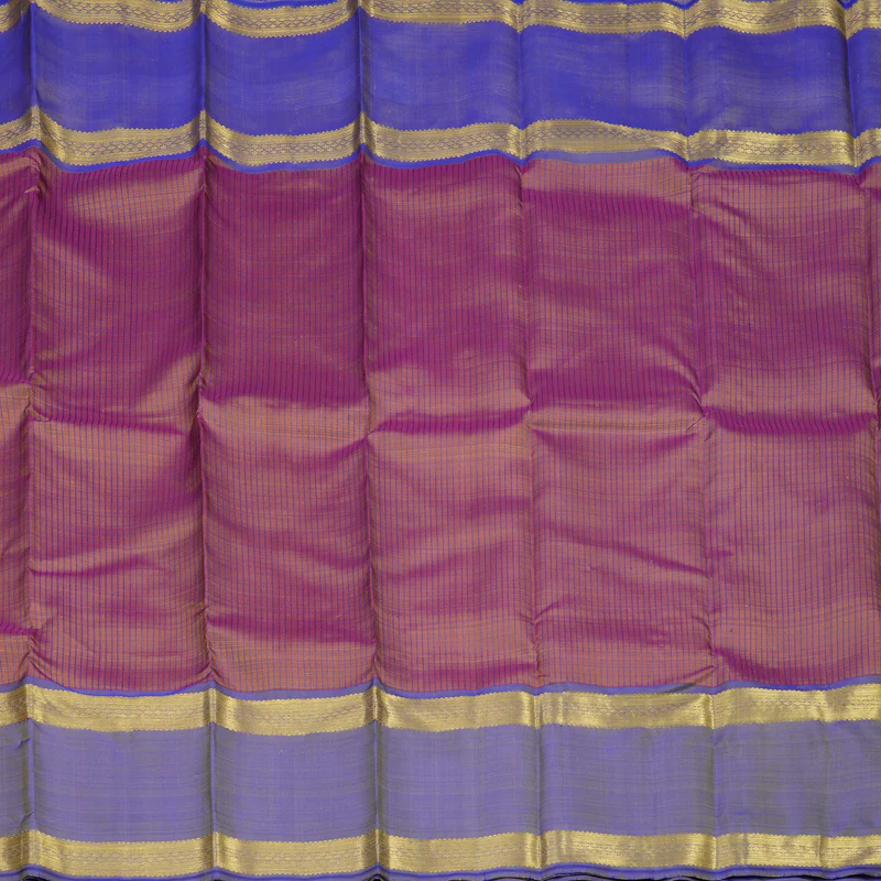 Hayagrivas Handloom Manthalir Kanjivaram Silk Saree with Purple Border BE655-SBS  KBEL655C1-1 - Image 5