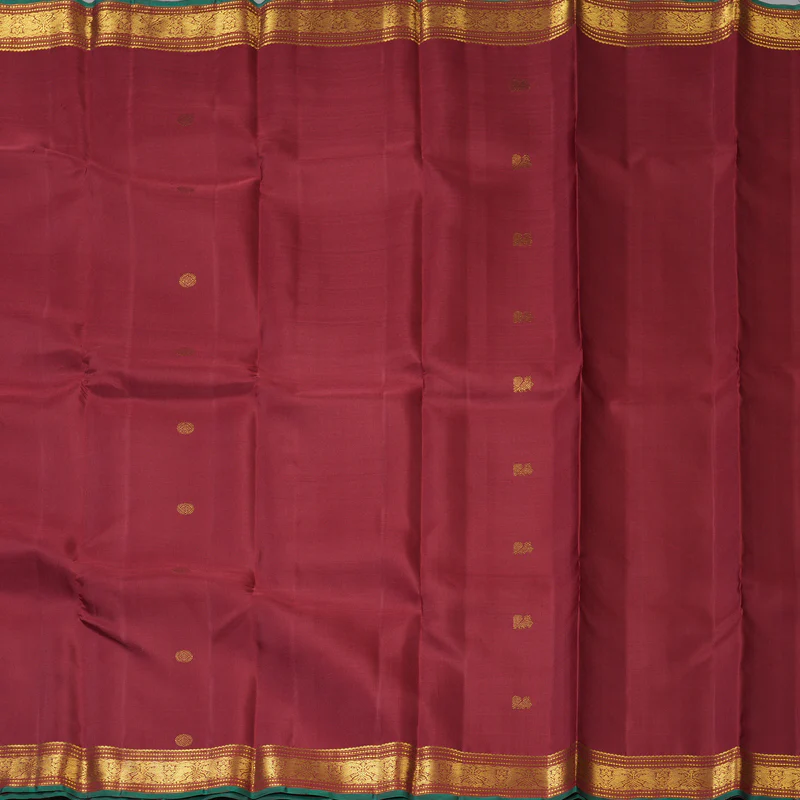 Hayagrivas Handloom Maroon Kanjivaram Silk Saree SSCBF59E31-2 - Image 5