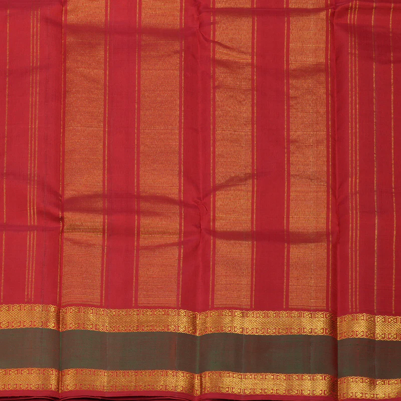 Hayagrivas Handloom Maroon Kanjivaram Silk Saree with Manthalir Border KBD1669A5-1 - Image 6