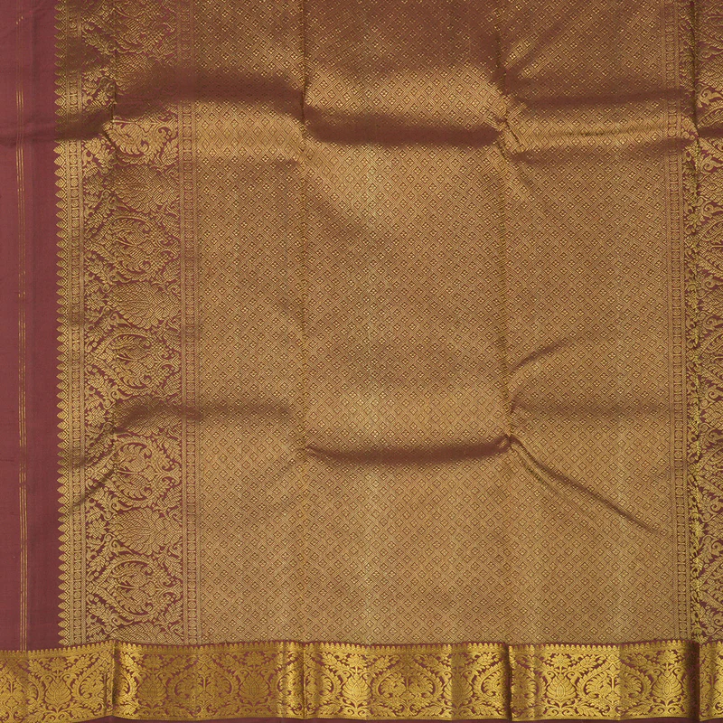 Hayagrivas Handloom Maroon Kanjivaram Silk Saree with Maroon Border KBE1770K6-1 - Image 6