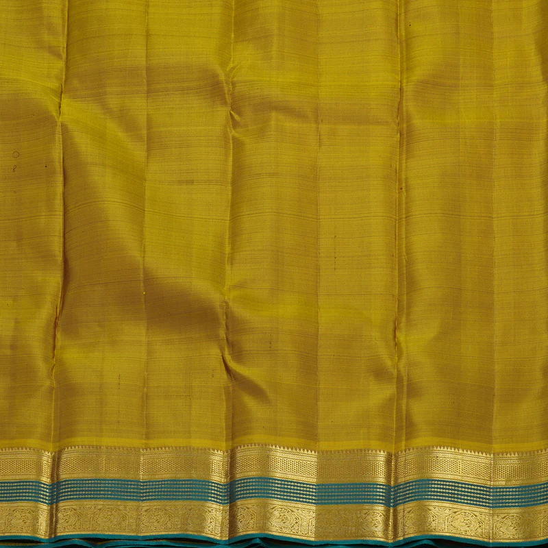 Hayagrivas Handloom Maroon Kanjivaram Silk Saree with Sampanga Yellow Border KBE2417C12-1 - Image 7