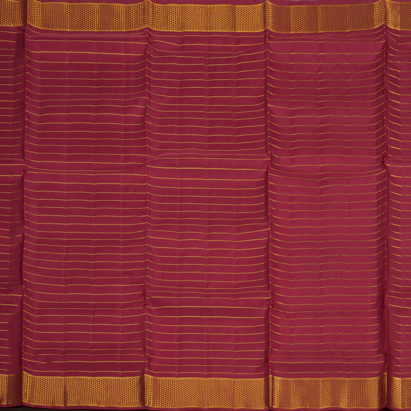 Hayagrivas Handloom Maroon Kanjivaram Ten yards Silk Saree KBE1071I7-1 - Image 3