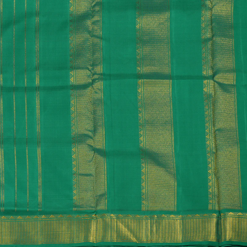 Hayagrivas Handloom Maroon Kanjivaram Ten Yards Silk Saree with Green Border KBE1013I9-1 - Image 5
