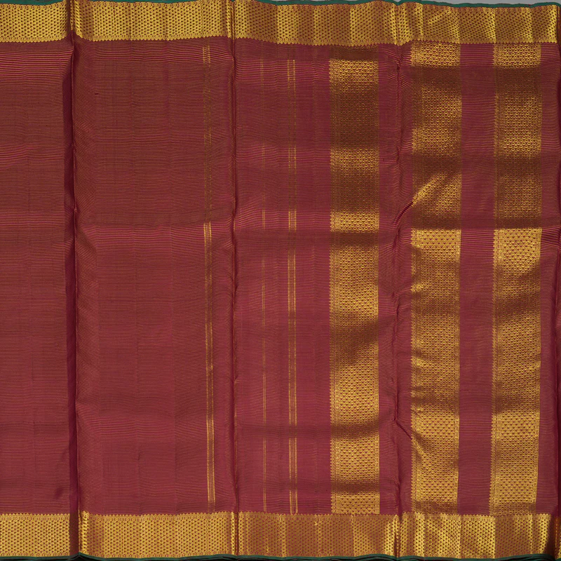Hayagrivas Handloom Maroon Kanjivaram Ten Yards Silk Saree KBE1111I3-1 - Image 4