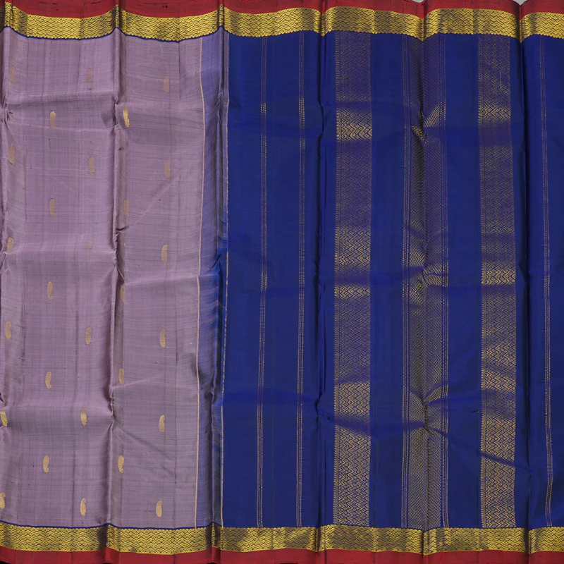 Hayagrivas Handloom Mauve Kanjivaram Silk Saree HBF98D1-20 - Image 4