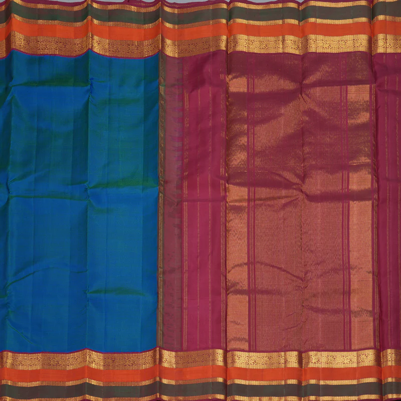 Hayagrivas Handloom Mayilkazhuthu Kanjivaram Silk Saree KBF310E32-1 - Image 5