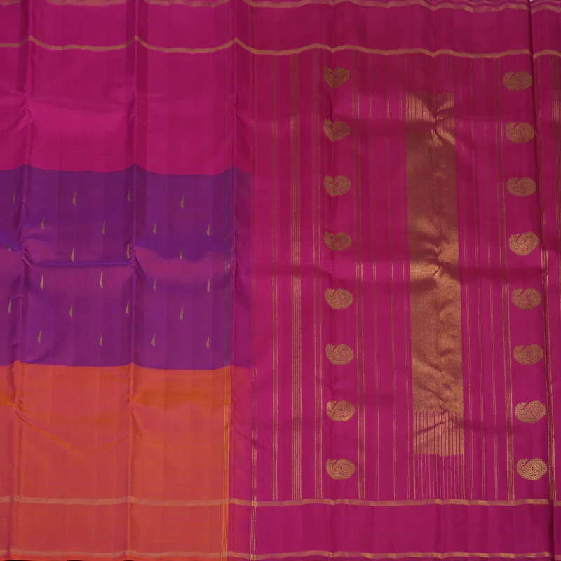 Hayagrivas Handloom Mubhagam Kanjivaram Silk Saree BE585-SBS  KBEL585C1-1 - Image 5