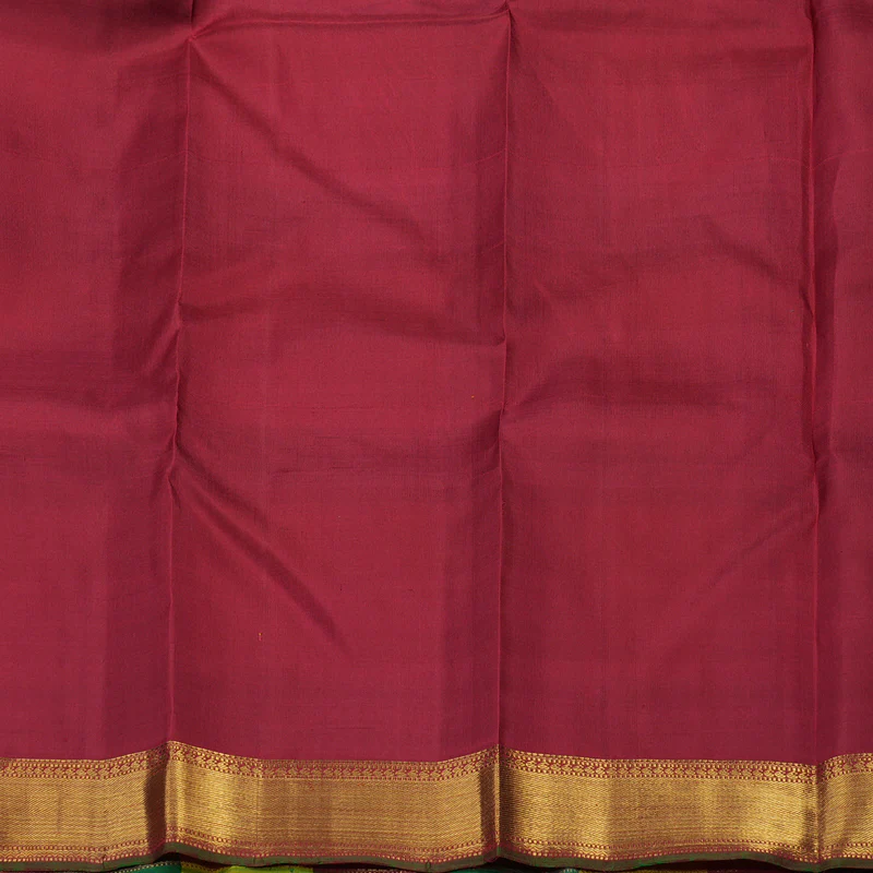 Hayagrivas Handloom Multicolour Checks Kanjivaram Silk Saree KBE1403J1-1 - Image 7