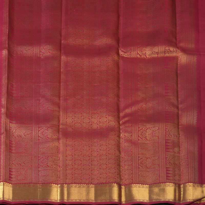 Hayagrivas Handloom Multicolour Checks Kanjivaram Silk Saree KSBE109C4-1 - Image 6