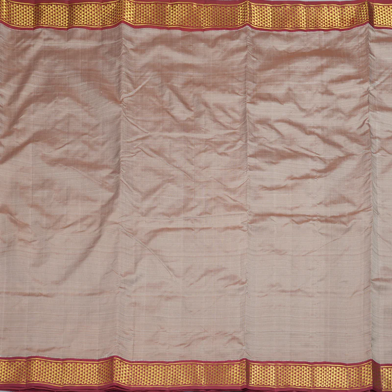 Hayagrivas Handloom Onion Pink Ten Yards Silk Saree KBF195E4-2 - Image 5