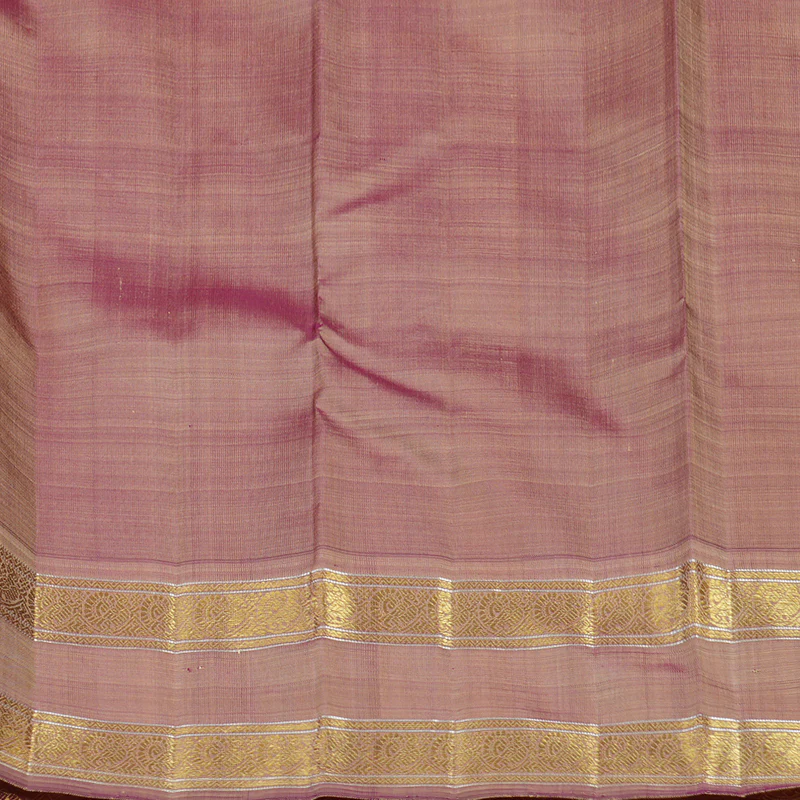 Hayagrivas Handloom Orange Kanjivaram Silk Saree with Dual Toned Border BE779-SBS KBEL779C1-1 - Image 7
